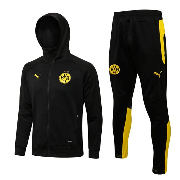 Chandal Con Capucha Borussia Dortmund 2022-2023 Negro Amarillo